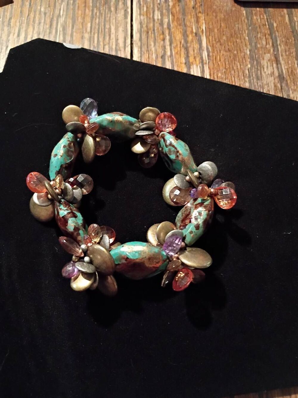 Beaded Bracelet Slip On Style Southwestern Boho Bohemian Style Jewelry